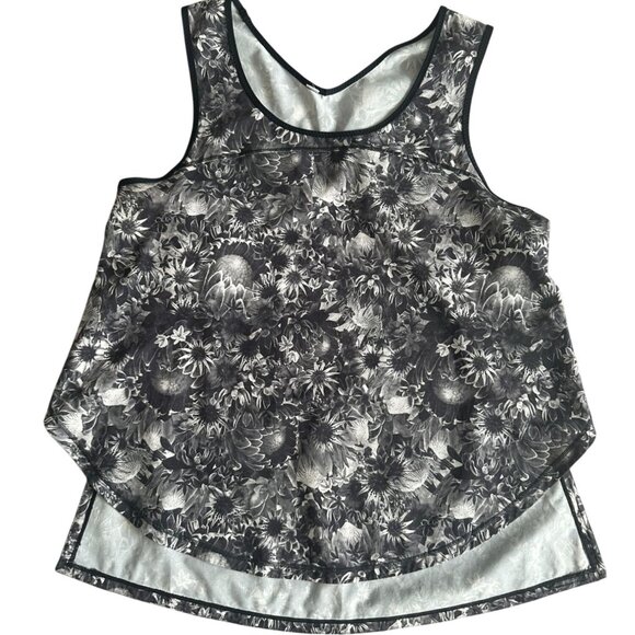 LULULEMON Floral Workout Tank Top Size 8 - Picture 2 of 6